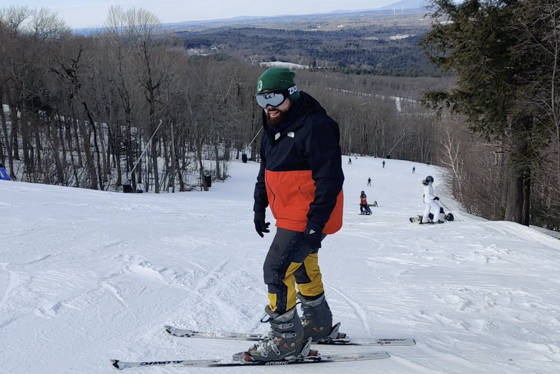 Frank skiing on the mountain